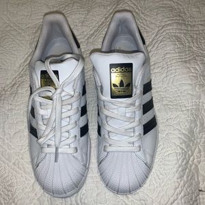 Adidas black & white Superstars